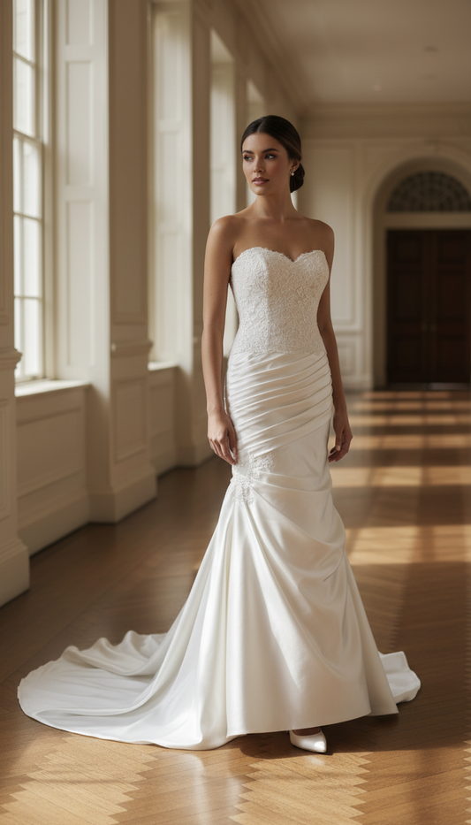 Abito sposa outlet in satin
