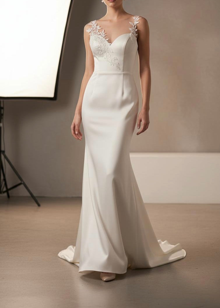 ABITO SPOSA OUTLET IN SETA TG.44